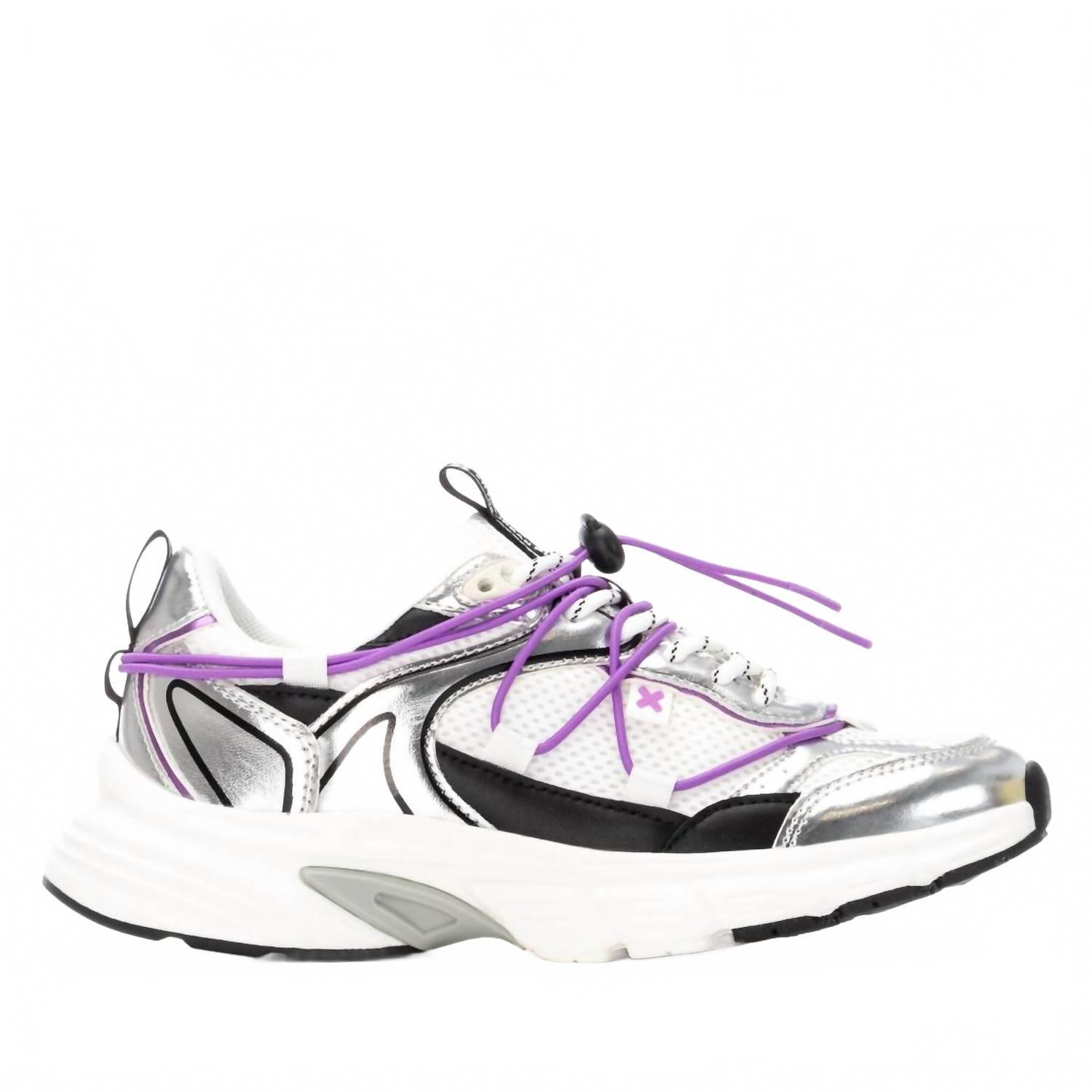 New Xti Women's 144534 Round Toe Sneakers In Silver